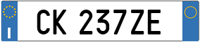 Truck License Plate